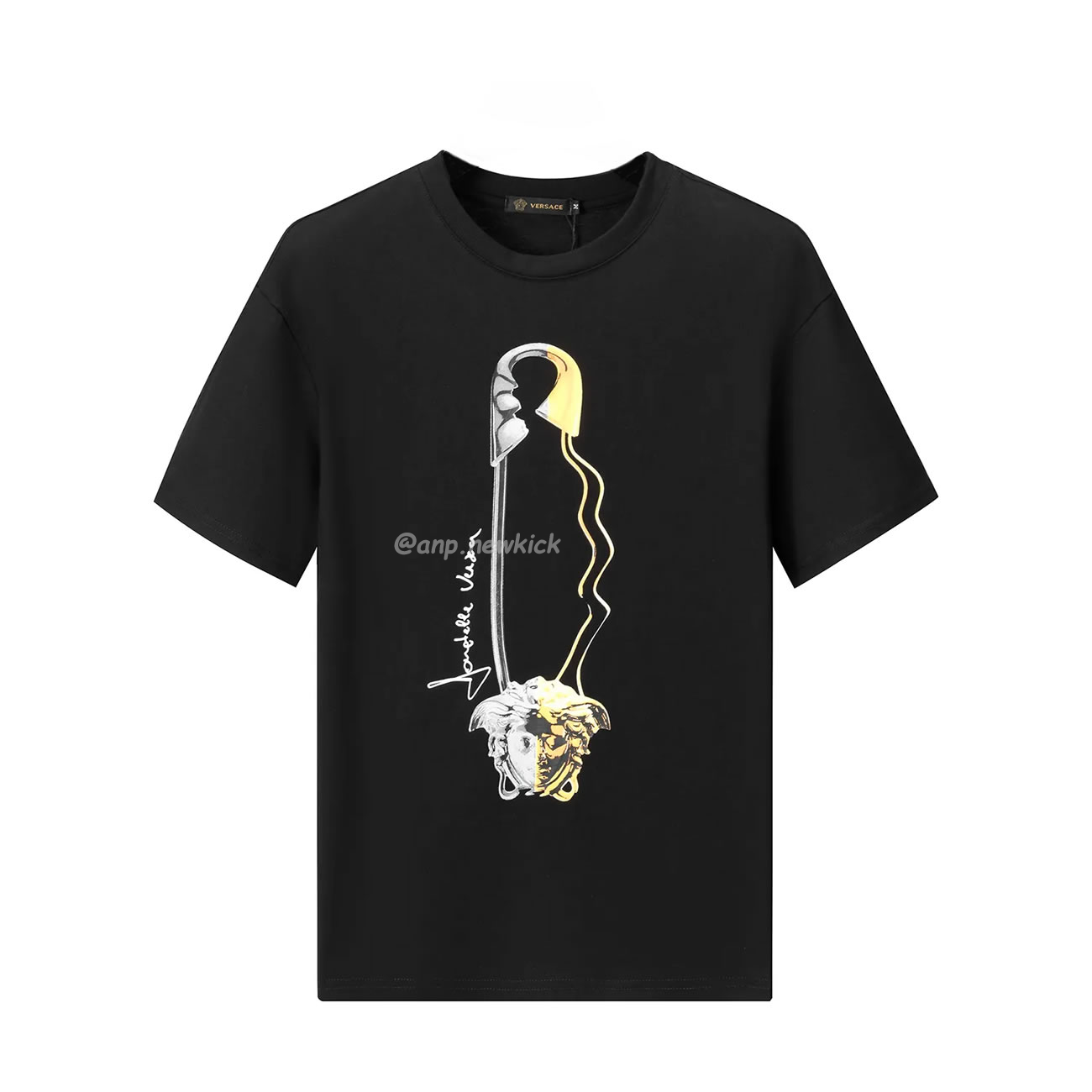 Versace Pattern Medusa Logo Printed Cotton T Shirt (13) - newkick.vip